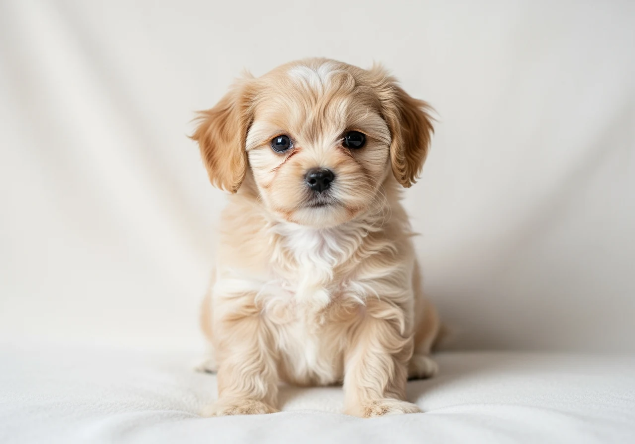 Chiot Bolonka Zwetna, petit et attachant, prêt à rejoindre sa famille